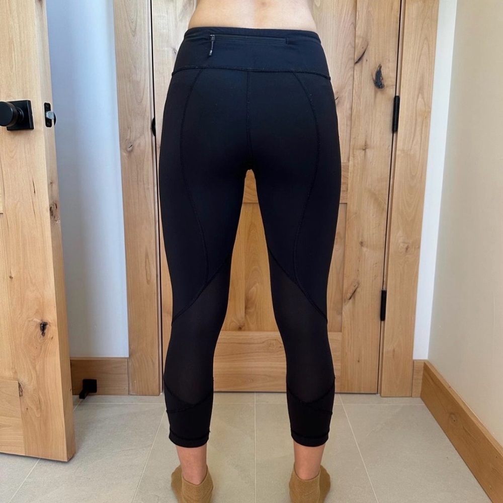lululemon Pace Rival Black Cropped Leggings